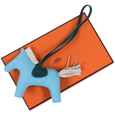 hermes green bag with horse|Hermes leather horse bag charm.